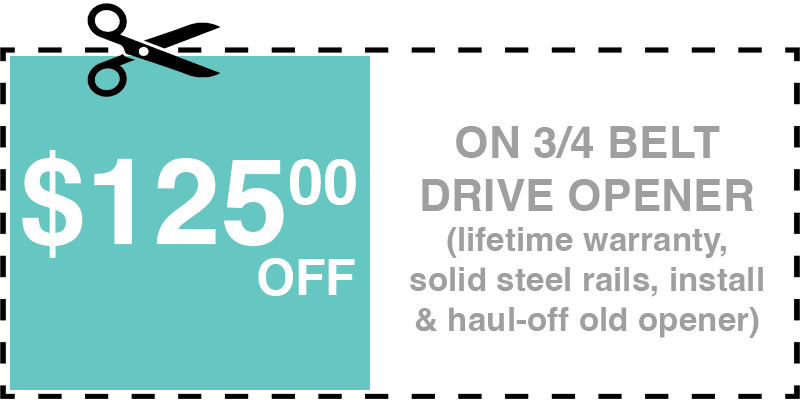 125 off garage door opener